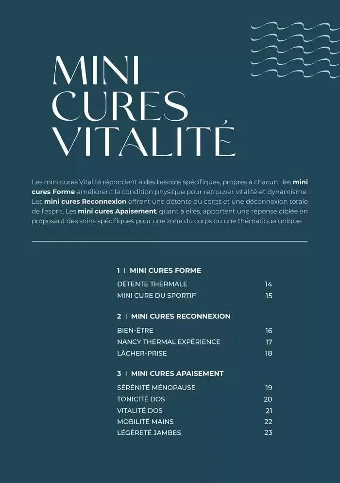  Mini Cures 2025 du 11 février au 31 décembre 2025 - Catalogue page 12