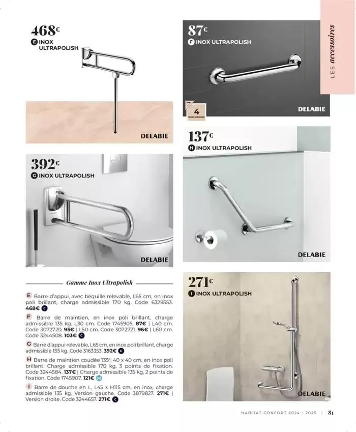 Cedeo Habitat confort du 1 octobre au 31 mai 2025 - Catalogue page 87