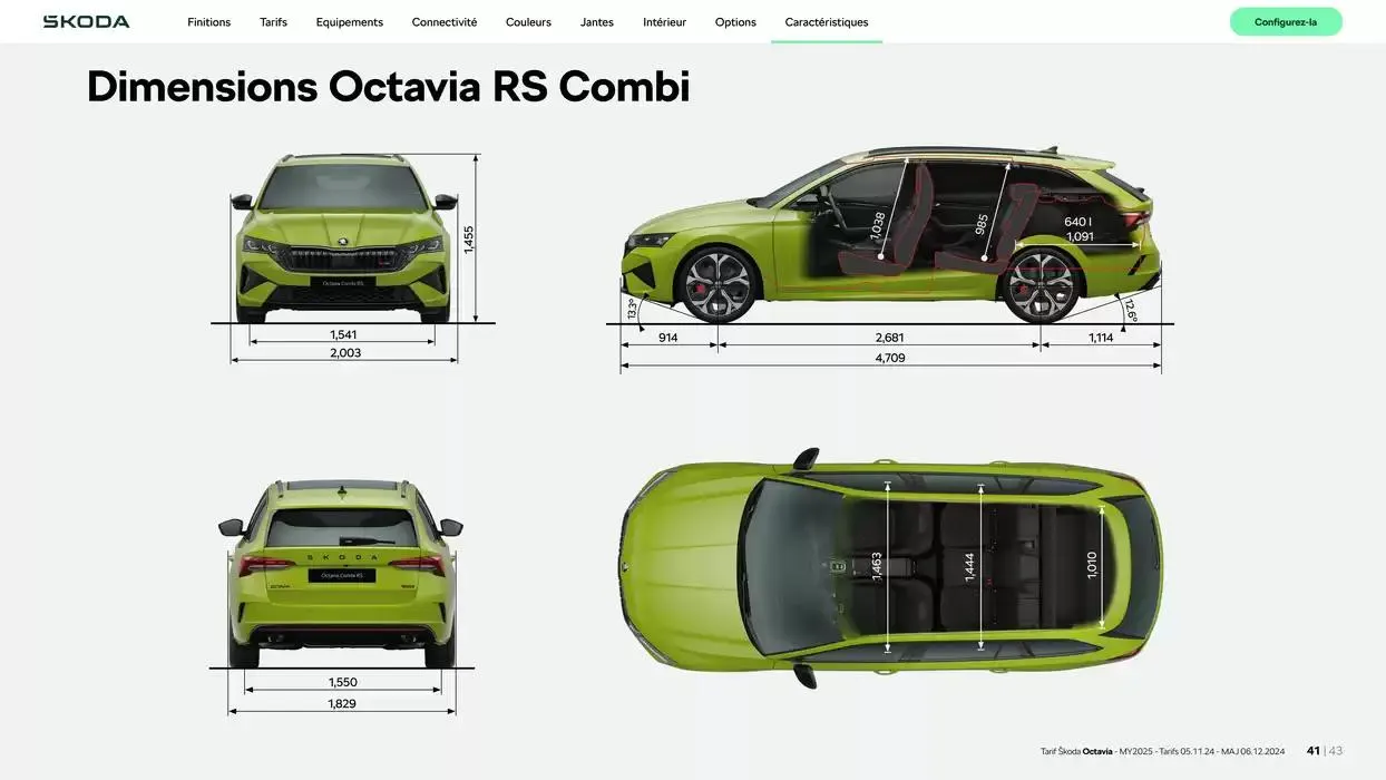 Octavia Berline Selection 1.5 TSI 116ch Hybrid DSG7 du 9 janvier au 9 janvier 2026 - Catalogue page 41