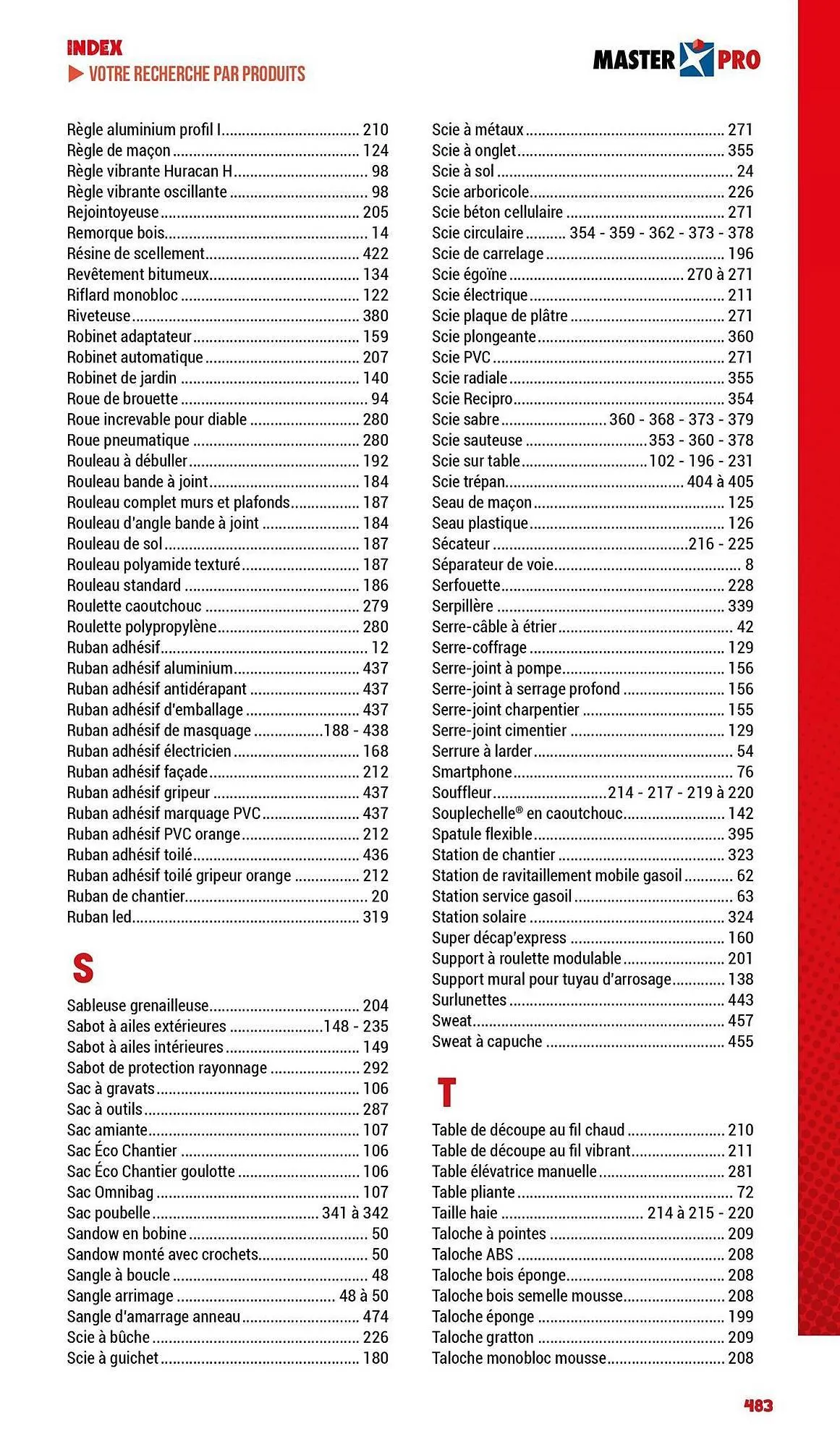 Catalogue Master Pro du 3 janvier au 31 décembre 2025 - Catalogue page 485