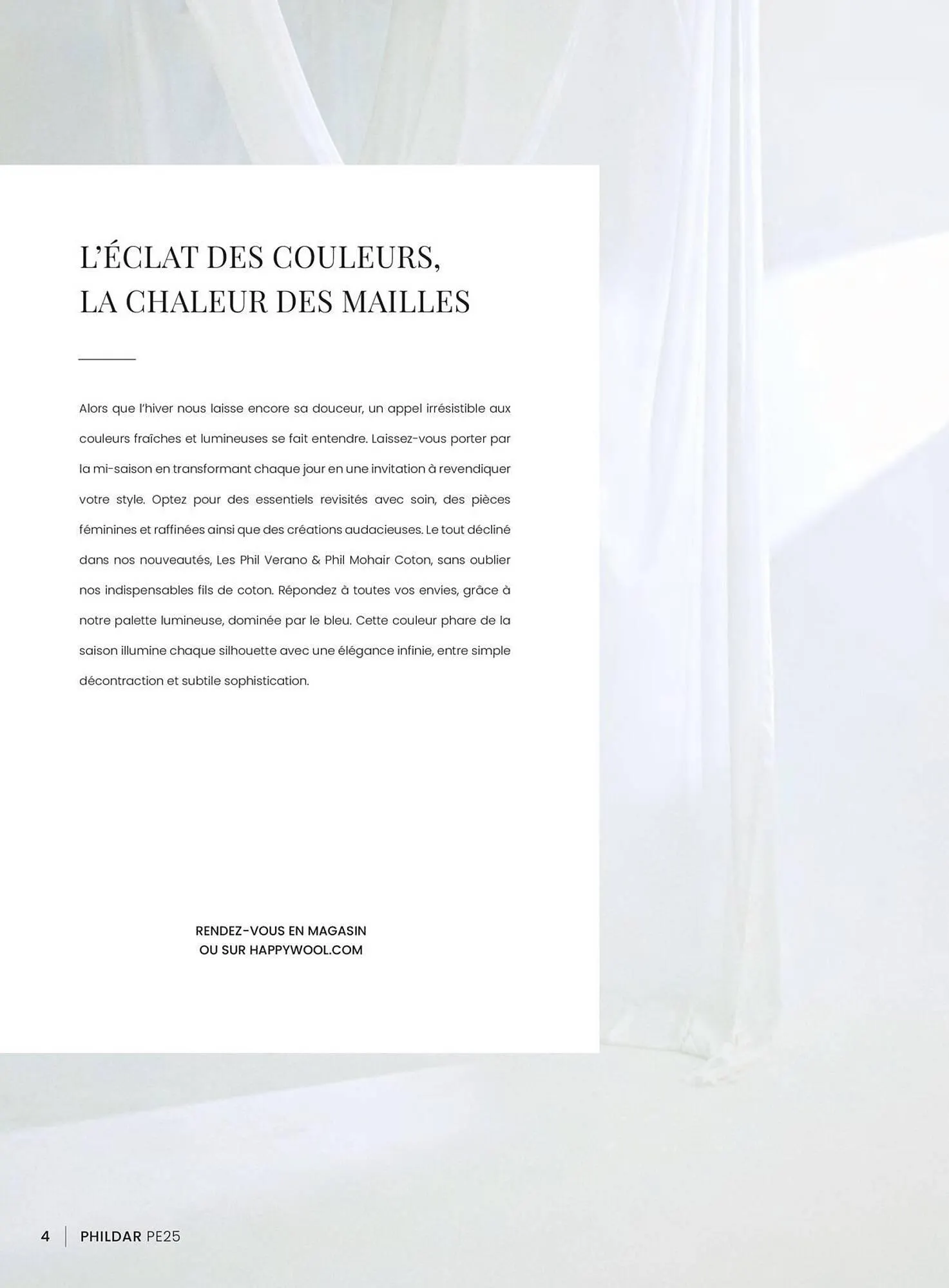 Catalogue Phildar du 27 mars au 31 août 2025 - Catalogue page 4