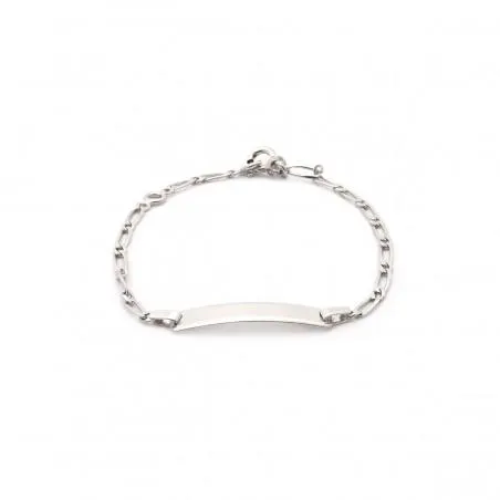 Bracelet Identité enfant Or blanc 375/000