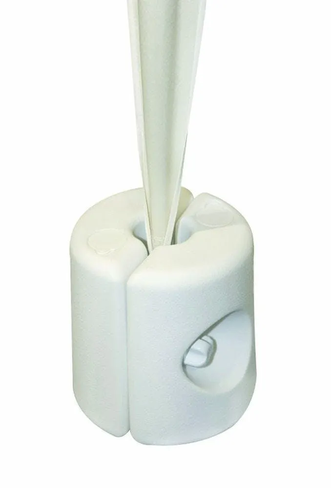 Pied Tonnelle 10l Plastique Blanc