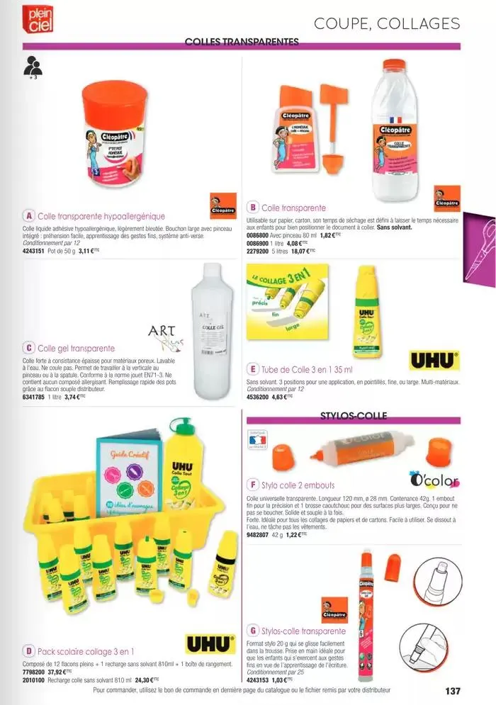 Écoles et loisirs 2025 du 1 janvier au 31 décembre 2025 - Catalogue page 137