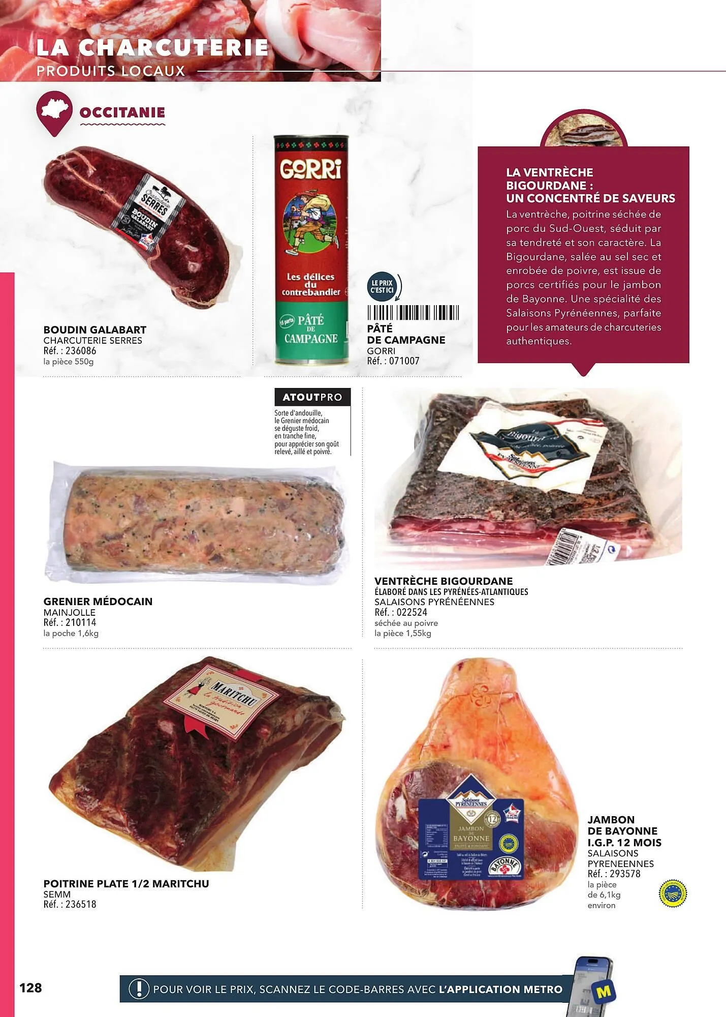 Catalogue METRO du 2 mars au 31 décembre 2025 - Catalogue page 128