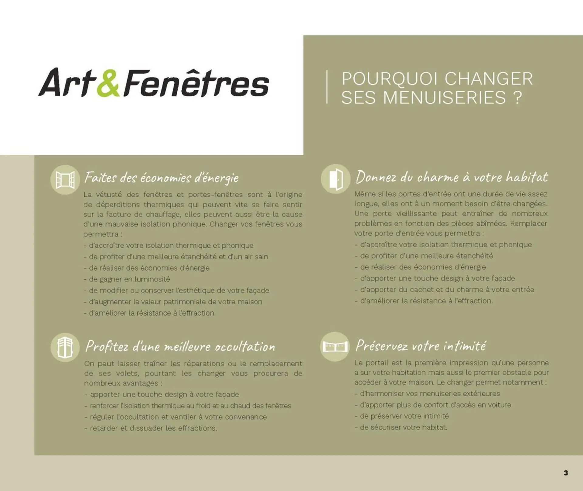 Catalogue Art & Fenêtres du 23 août au 31 décembre 2025 - Catalogue page 3