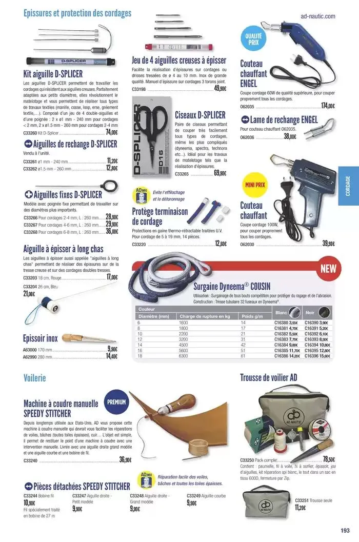 Catalogue Accastillage Diffusion 2025 du 1 janvier au 31 décembre 2025 - Catalogue page 195
