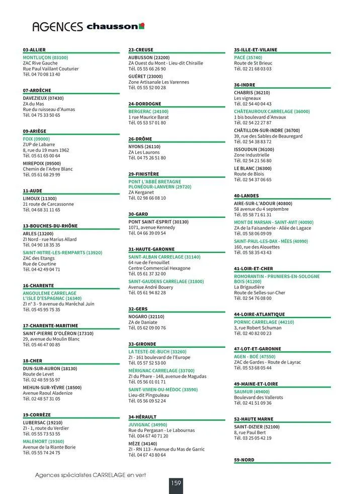 Carrelage & Parquet 2024-2025 du 22 août au 31 mai 2025 - Catalogue page 161