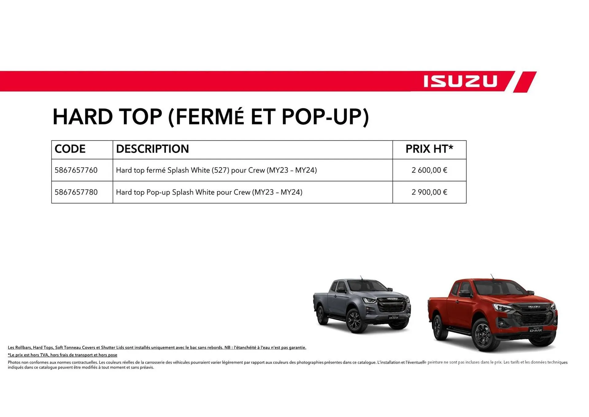 Catalogue Isuzu du 15 octobre au 15 octobre 2025 - Catalogue page 14