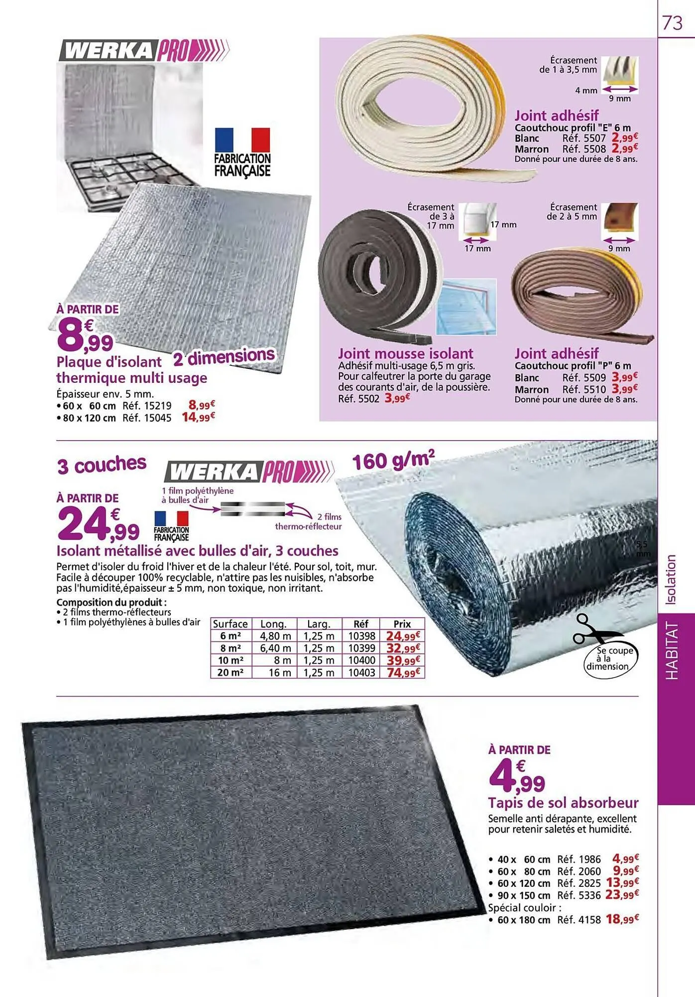 Catalogue Provence Outillage du 9 septembre au 30 novembre 2025 - Catalogue page 73