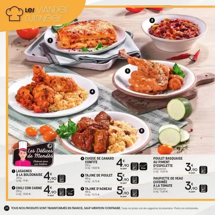 Carte traiteur permanente du 17 avril au 31 mars 2026 - Catalogue page 24