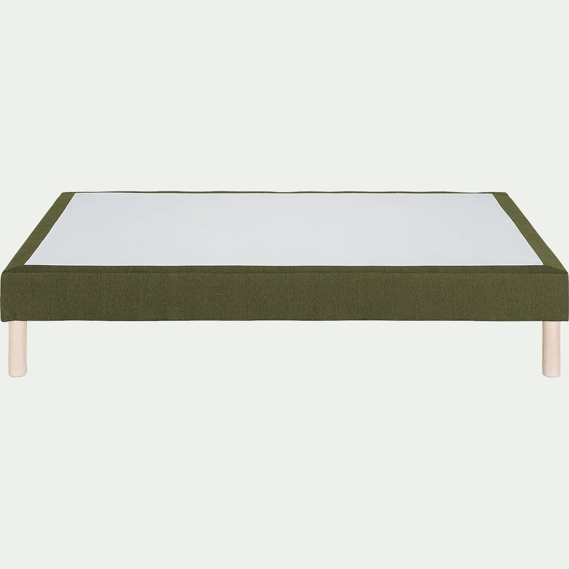 Sommier tapissier 160x200cm - vert kaki