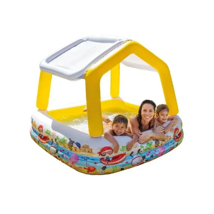 Piscinette ombrelle Aqua Intex