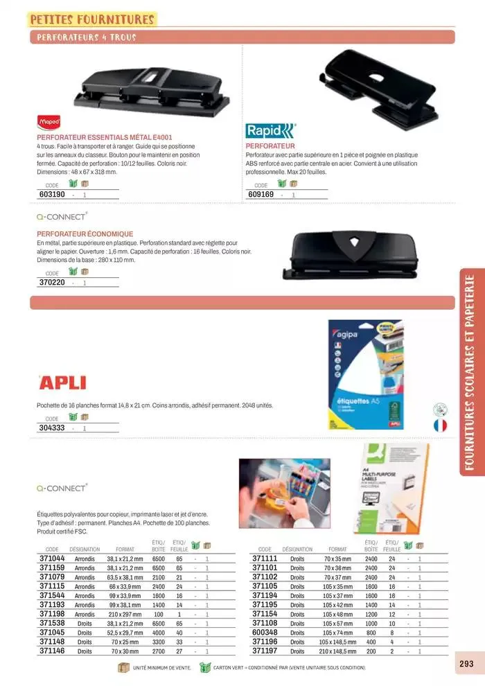 Nos Catalogues Thématiques du 1 janvier au 31 décembre 2025 - Catalogue page 295