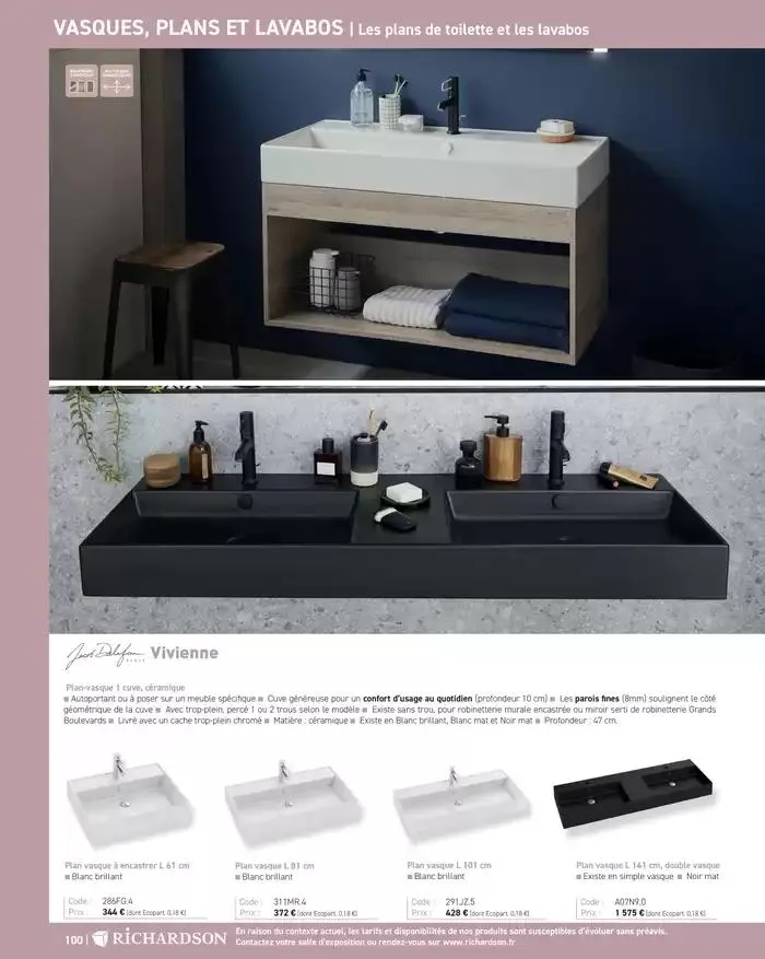 SALLE DE DE BAINS ET CARRELAGE 2025 du 11 avril au 31 décembre 2025 - Catalogue page 102