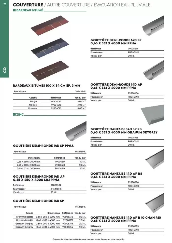Tout faire +de 15 000 Produits du 17 décembre au 30 juin 2025 - Catalogue page 20