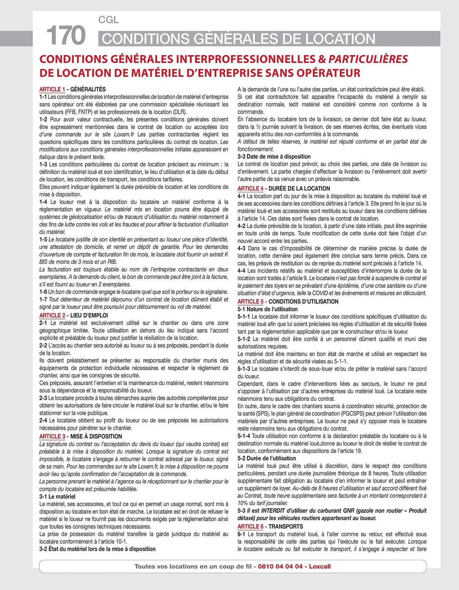 Catalogue Loxam du 16 avril au 31 décembre 2026 - Catalogue page 172