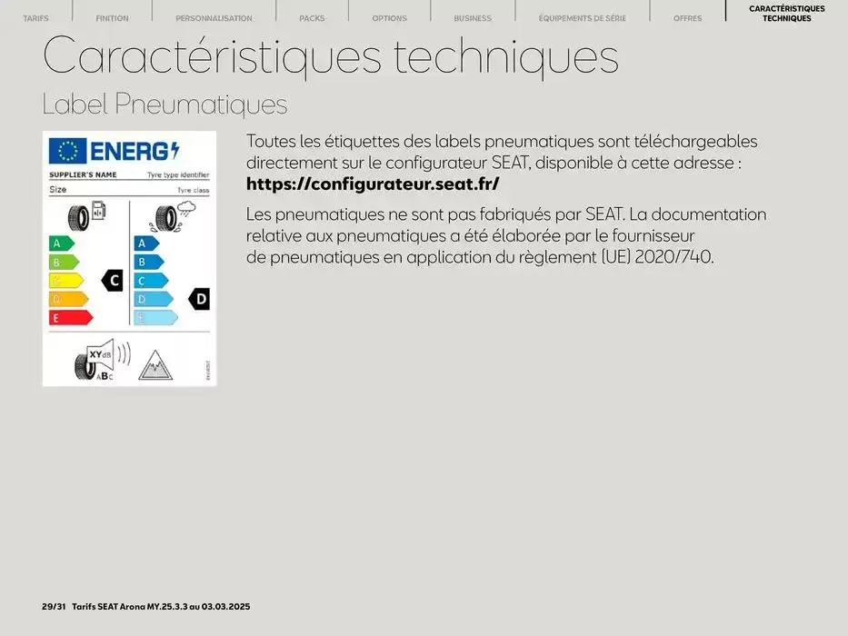 SEAT Arona du 5 mars au 5 mars 2026 - Catalogue page 29