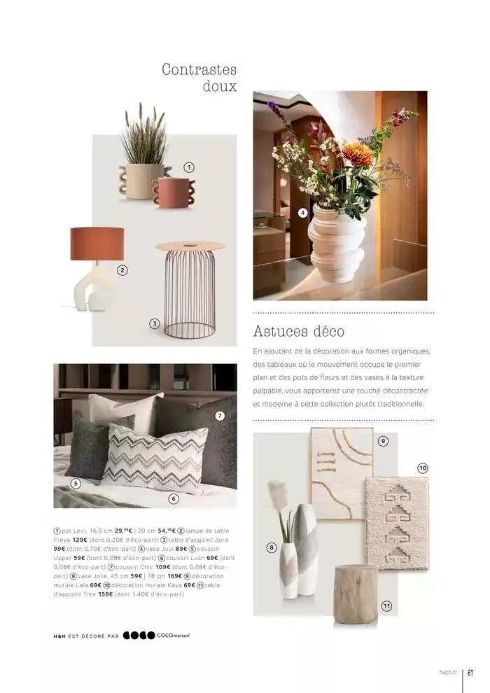 GUIDE D’INSPIRATION & D’ART DE VIVRE 2025 du 1 avril au 31 décembre 2025 - Catalogue page 67