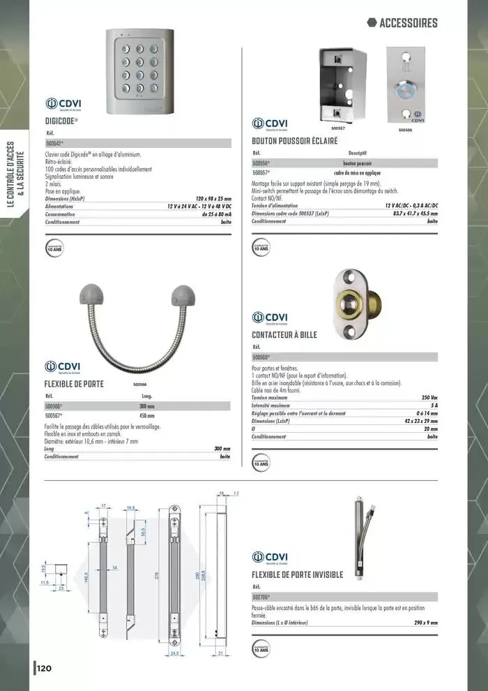 Guide Quincaillerie Serrurerie 2025 - 2026 du 1 avril au 1 avril 2026 - Catalogue page 122