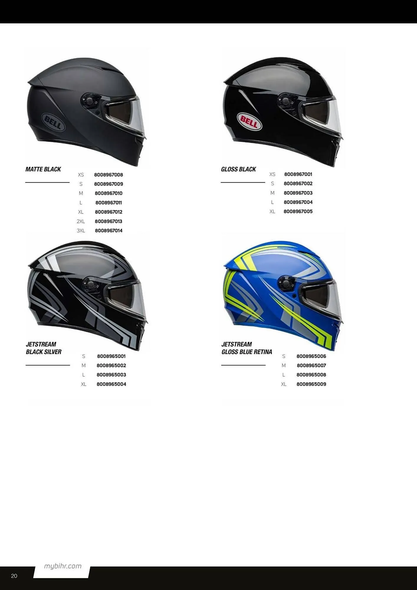 Catalogue Bihr du 27 mars au 31 décembre 2025 - Catalogue page 20