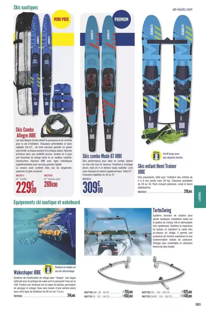 Catalogue Accastillage Diffusion 2025 du 1 janvier au 31 décembre 2025 - Catalogue page 285