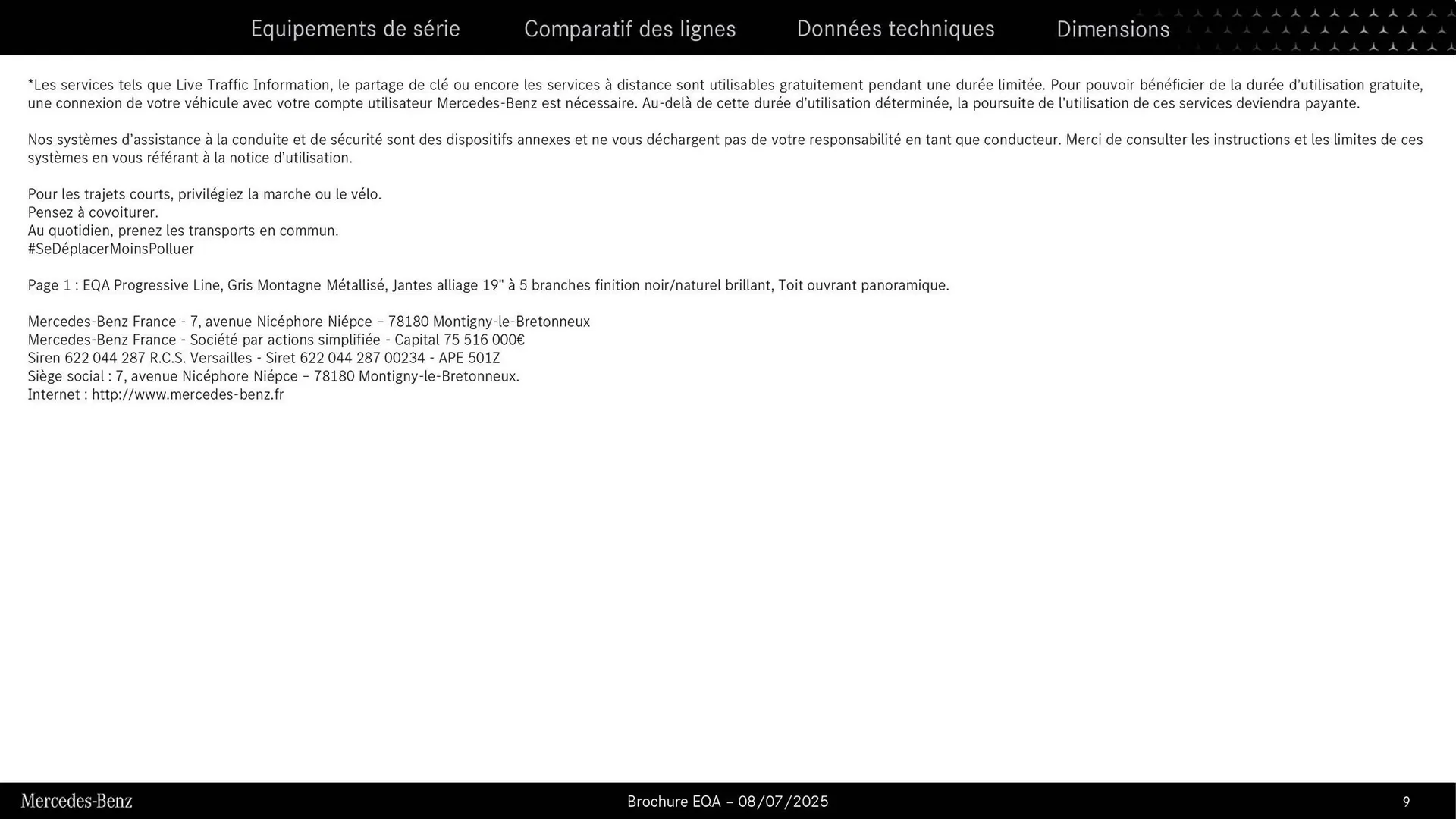 Catalogue Mercedes-Benz du 3 septembre au 3 septembre 2026 - Catalogue page 9
