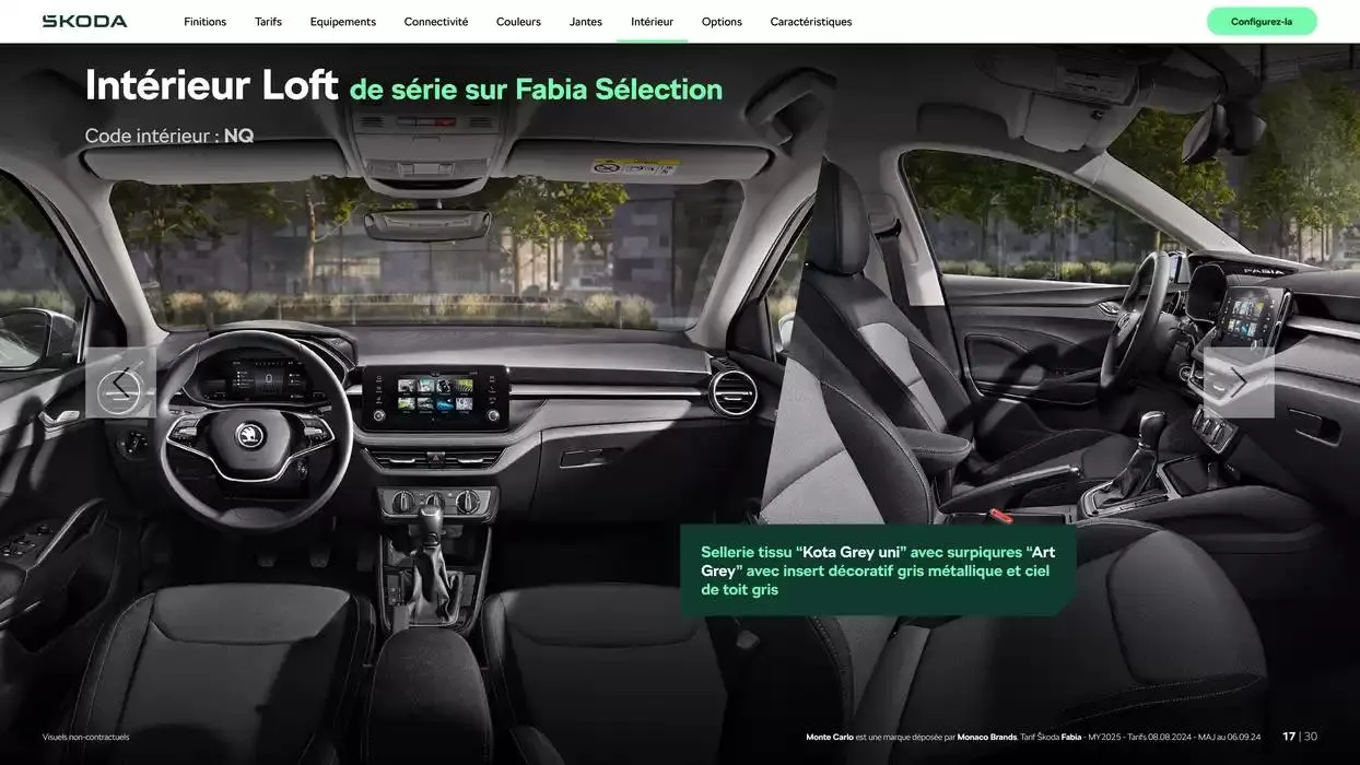 Fabia Selection 1.0 TSI 95ch BVM du 9 octobre au 30 juin 2025 - Catalogue page 17