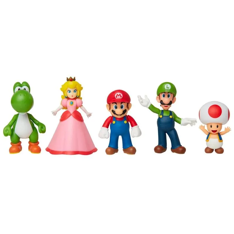 Super Mario - Coffret 5 Figurines Mario Et Ses Amis