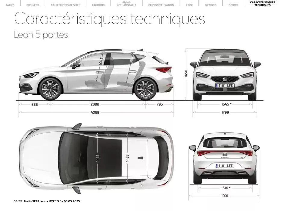 SEAT Leon 5 portes du 5 mars au 5 mars 2026 - Catalogue page 33