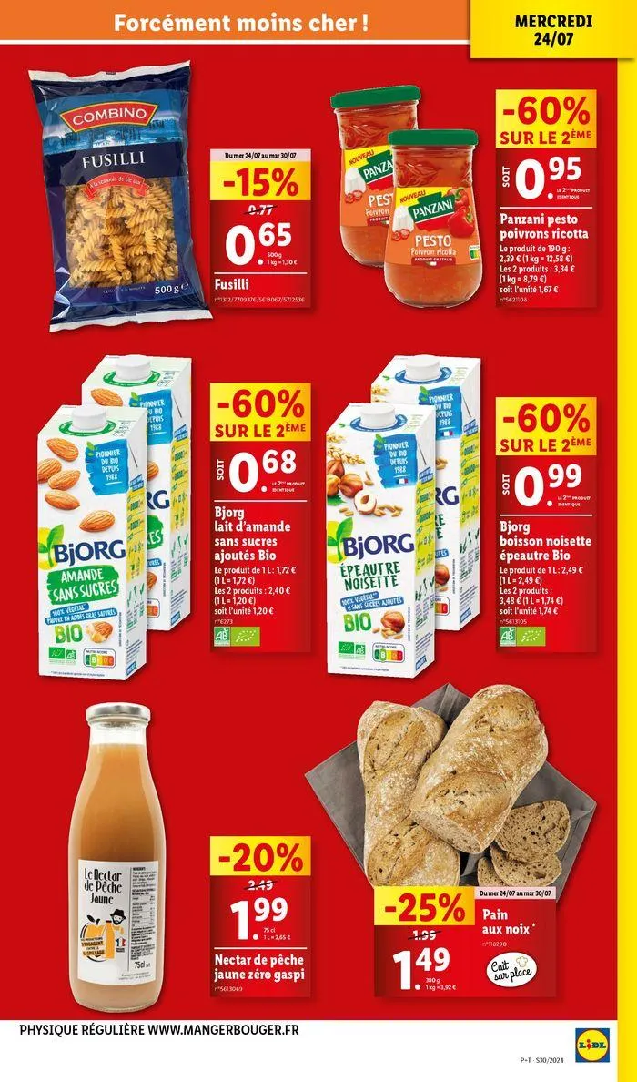 Profitez des journées opportunités pour dénicher vos produits du quotidien à prix Lidl du 24 juillet au 30 juillet 2024 - Catalogue page 19