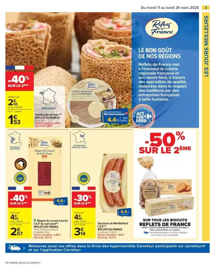 LES JOURS MEILLEURS AVEC LES PRODUITS CARREFOUR du 11 mars au 24 mars 2025 - Catalogue page 5