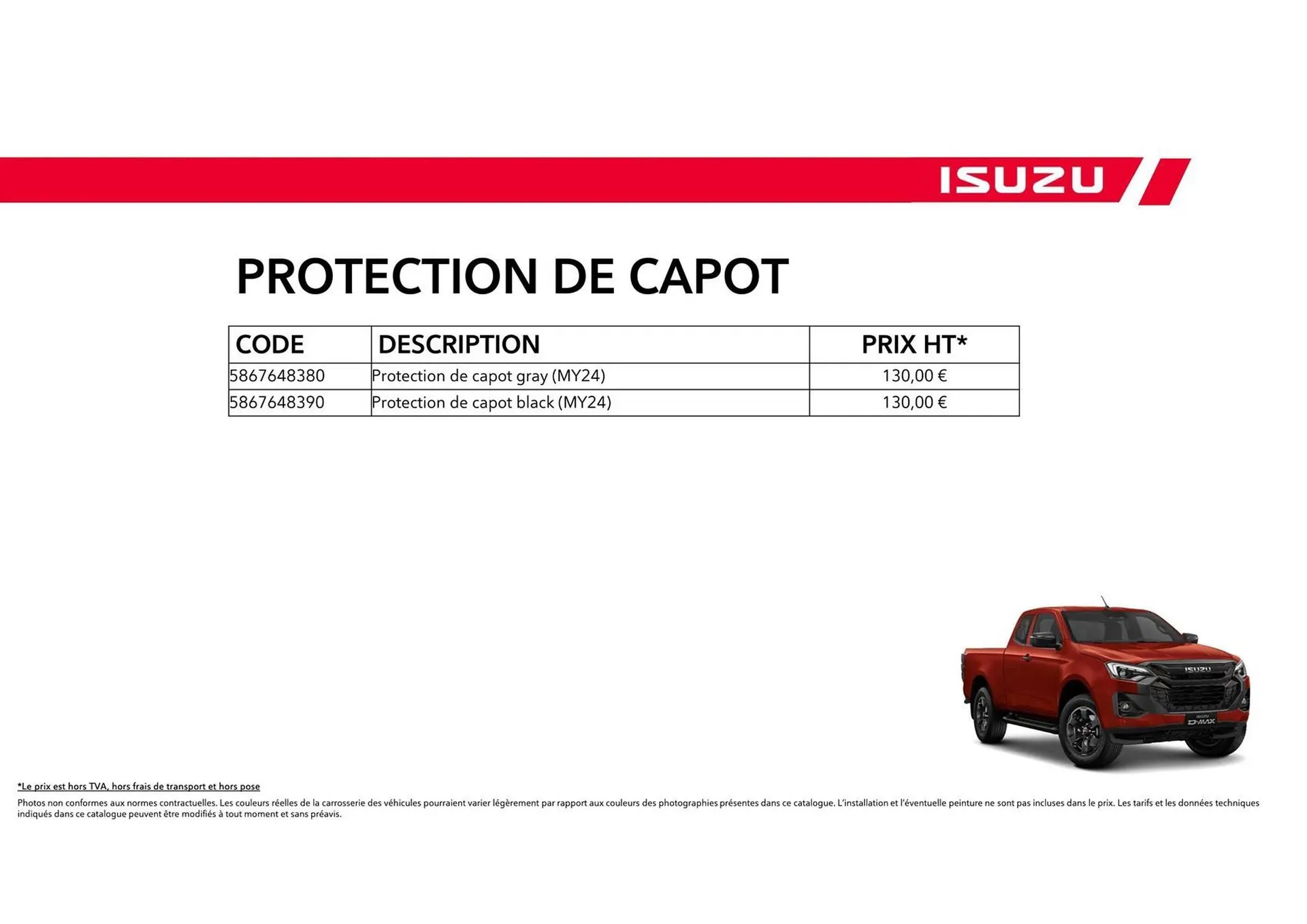 Catalogue Isuzu du 15 octobre au 15 octobre 2025 - Catalogue page 70