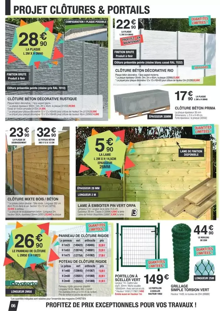 SPÉCIAL AMÉNAGEMENT EXTÉRIEUR du 7 mars au 29 mars 2025 - Catalogue page 6