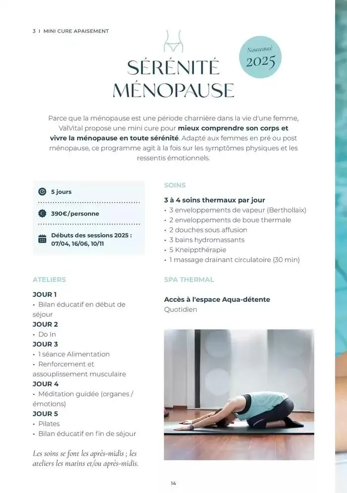 Mini Cures Aix 2025 du 10 février au 31 décembre 2025 - Catalogue page 14