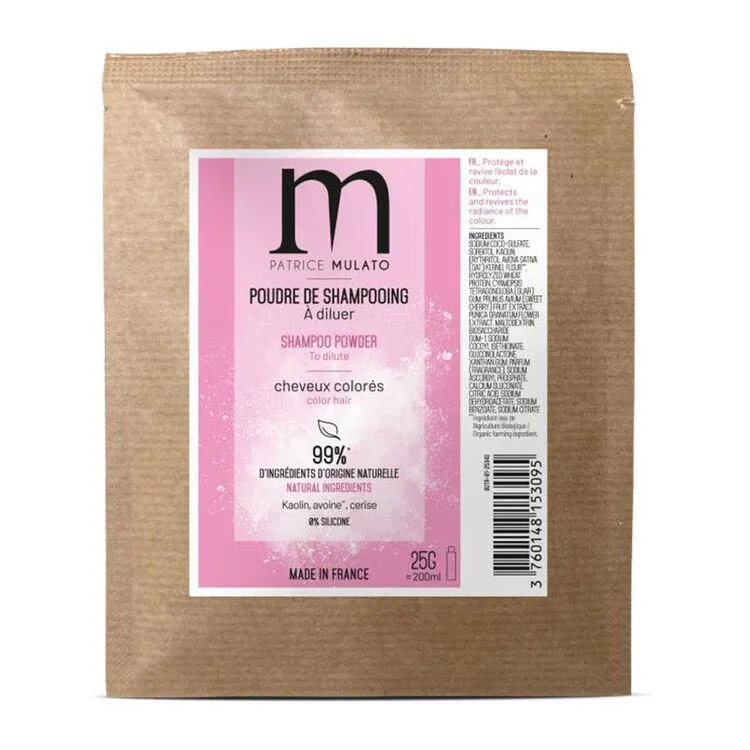Shampooing poudre à reconstituer cheveux colorés