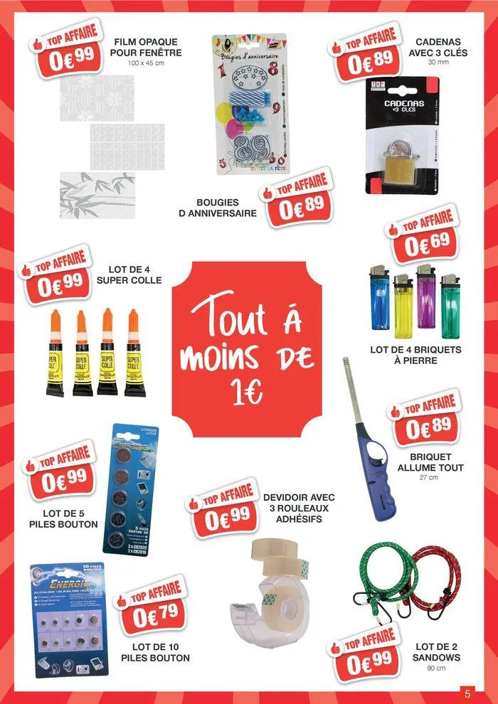 TOP AFFAIRE du 31 juillet au 31 juillet 2024 - Catalogue page 5