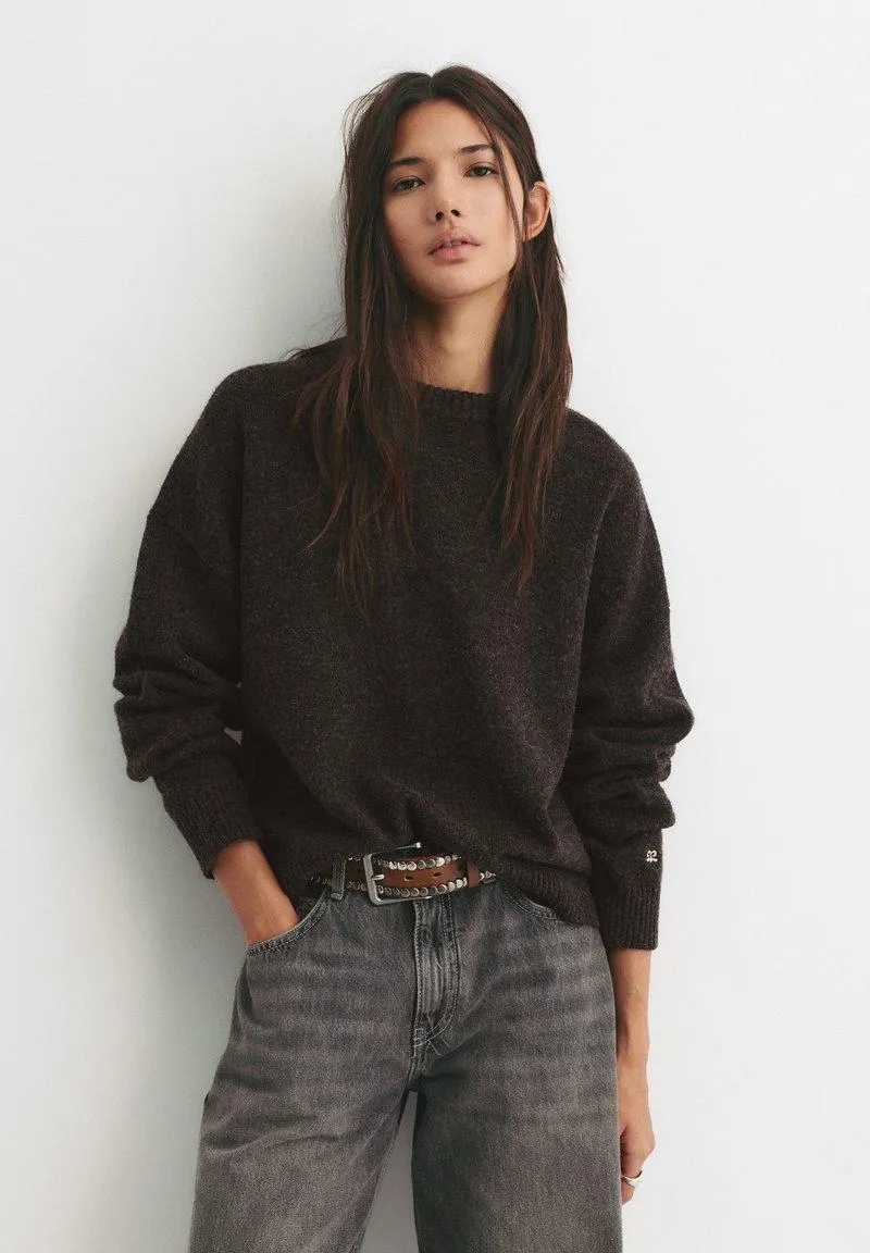 BASIC - Pullover - dark brown