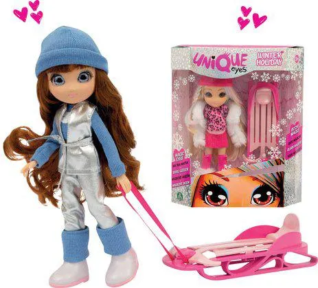 POUPEE UNIQUE EYES WINTER HOLIDAY -25 CM + ACCESSOIRES