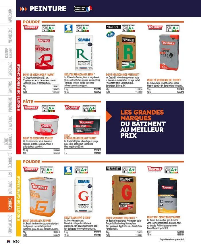 Guide produits 2024 du 15 mars au 31 décembre 2024 - Catalogue page 636