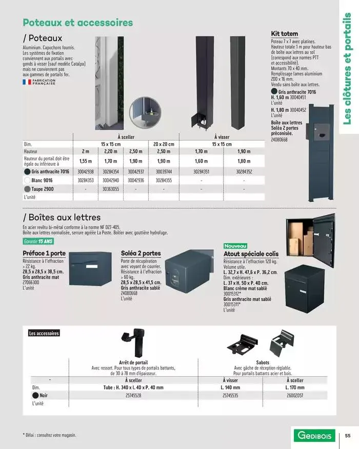 Aménagements Extérieurs 2025 du 1 janvier au 31 décembre 2025 - Catalogue page 55