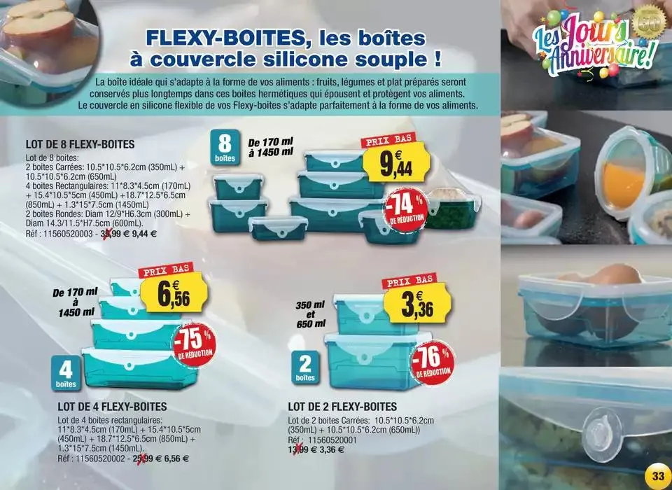Les jours Anniversaire ! du 11 avril au 31 décembre 2025 - Catalogue page 33
