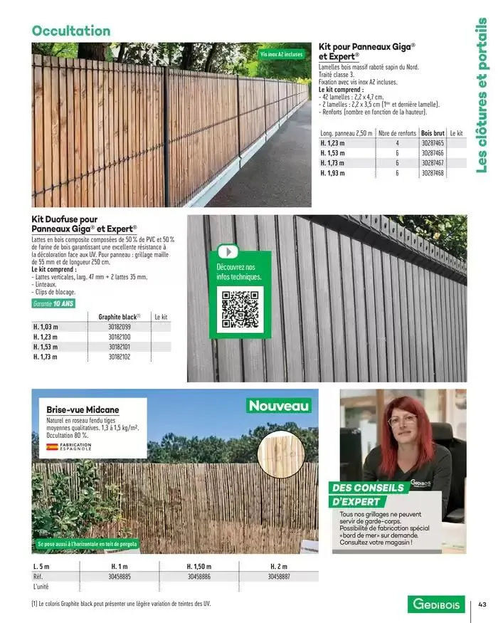 Aménagements Extérieurs 2025 du 1 janvier au 31 décembre 2025 - Catalogue page 43