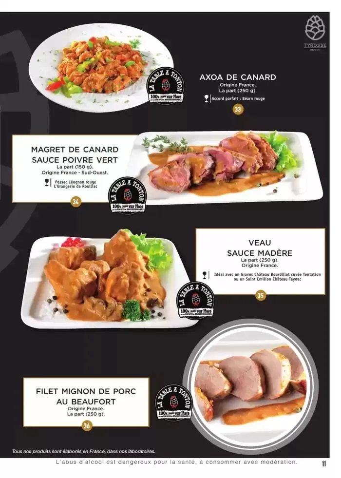 CARTE TRAITEUR PERMANENTE du 3 janvier au 31 décembre 2025 - Catalogue page 2