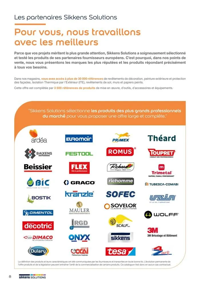  Le catalogue Sikkens Solutions 2023 du 9 mai au 31 décembre 2025 - Catalogue page 8
