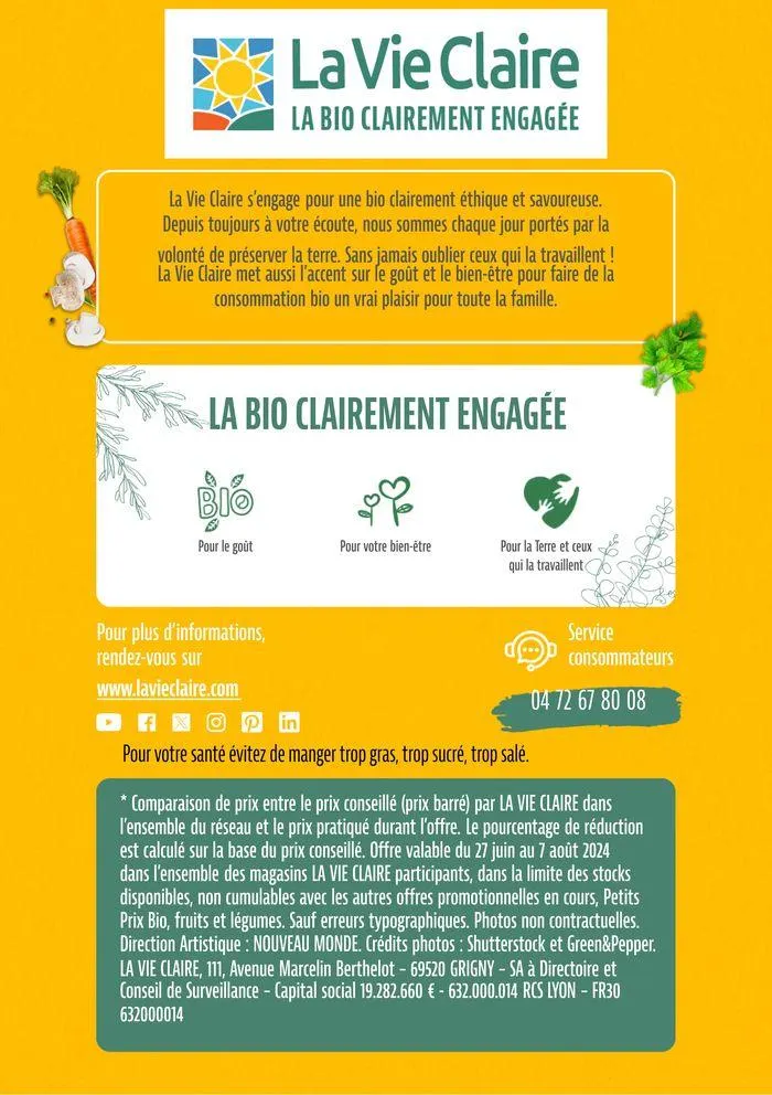 Tutes Nos Promos Bio Pour Un Ete Savoureux du 28 juin au 7 juillet 2024 - Catalogue page 49