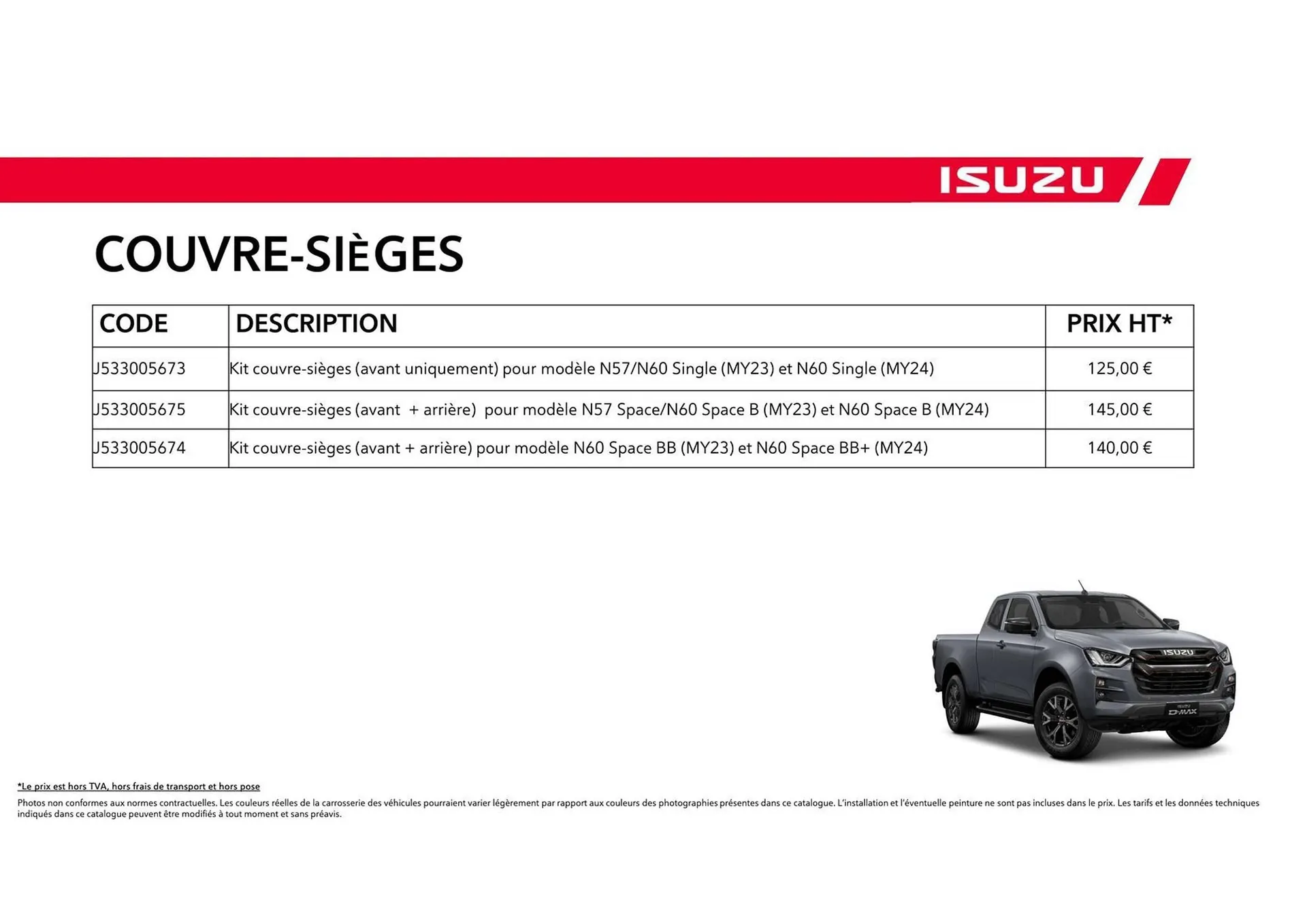 Catalogue Isuzu du 15 octobre au 15 octobre 2025 - Catalogue page 59