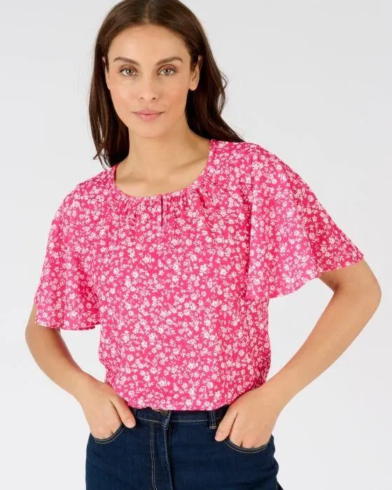 Blouse crêpe reliéfé