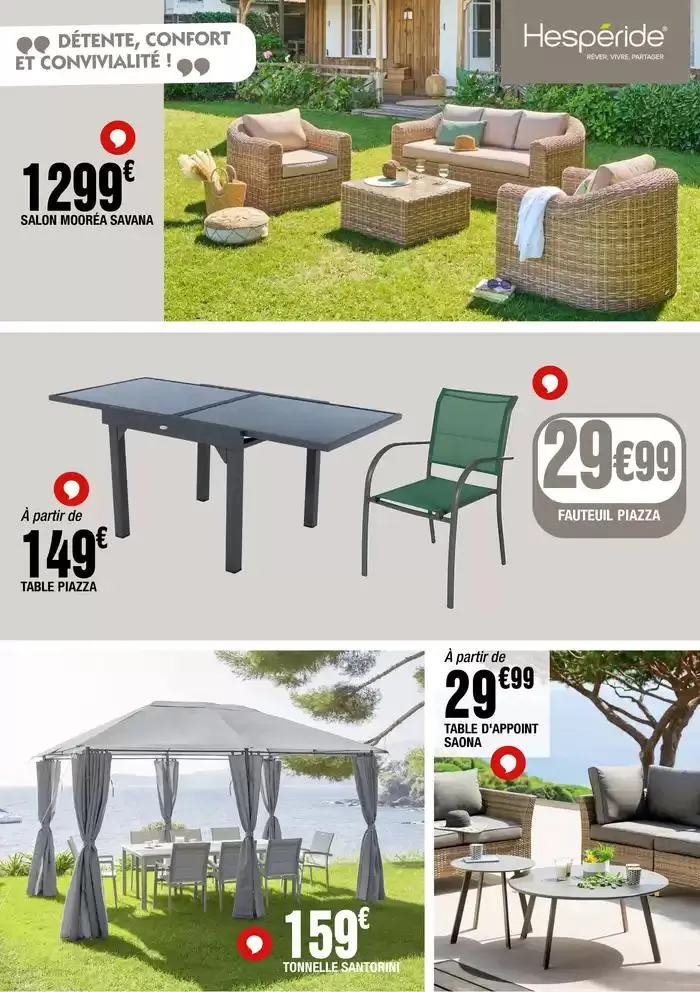 Parce qu’on sait que vous ne voulez pas louper la saison des barbecues et des apéros sur la terrasse, on a TOUT prévu pour vous préparer ! du 1 avril au 30 avril 2025 - Catalogue page 7