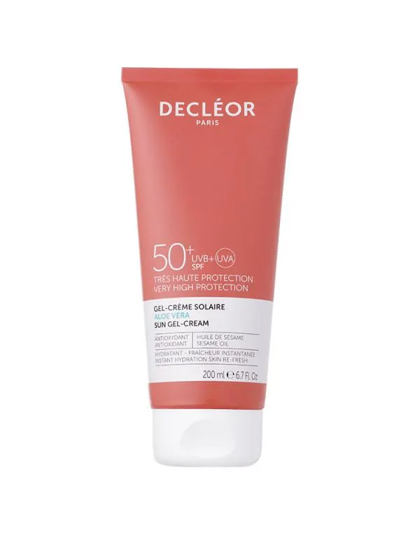 Gel crème solaire corps SPF 50+ aloe vera 200ml